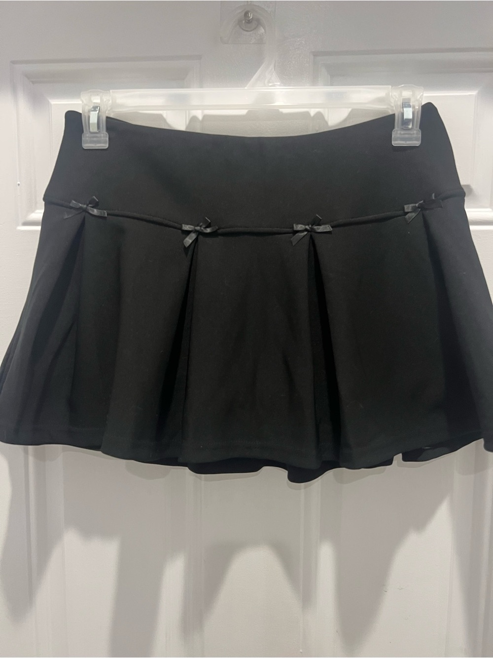 Free Haven Women's Black Athletic Pleated Skort Built-In Shorts Size L # 940